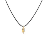 Wing, 14K Gold Necklace (String)