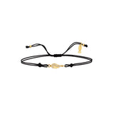 Wing, 14K Gold Bracelet With String