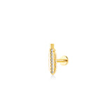 Feather, 14K Gold Piercing (Sold INDIVIDUALLY)