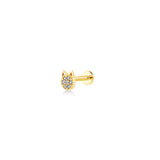 Cat, 14K Gold Piercing (Sold INDIVIDUALLY)