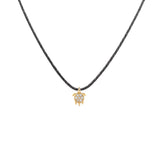Turtle, 14K Gold Necklace (String)