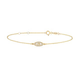 Eye, 14K Gold Bracelet