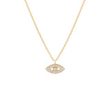 Eye, 14K Gold Necklace