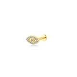 Eye, 14K Gold Piercing (Sold INDIVIDUALLY)
