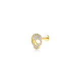 Skull, 14K Gold Piercing (Sold INDIVIDUALLY)