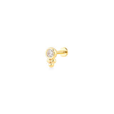 Glint (3mm) With Bubbles, 14K Gold Piercing (Sold INDIVIDUALLY)
