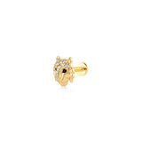 Tiger, 14K Gold Piercing (Sold INDIVIDUALLY)