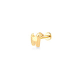 Dog, 14K Gold Piercing (Sold INDIVIDUALLY)