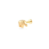 Elephant, 14K Gold Piercing (Sold INDIVIDUALLY)