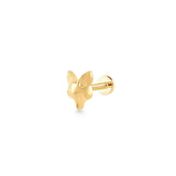 Fox, 14K Gold Piercing (Sold INDIVIDUALLY)