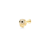 Dog, 14K Gold Piercing (Sold INDIVIDUALLY)