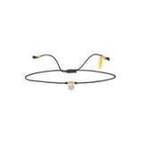 Shining Dot, 14K Gold Bracelet With String