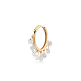 Shining Dots, 14K Gold Earring (Sold INDIVIDUALLY)