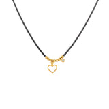 Heart, 14K Gold Necklace (String)