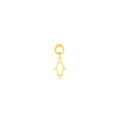 Hamsa, 14K Gold Earring (Sold INDIVIDUALLY)