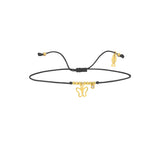 Kelebek, 14K Gold Bracelet With String
