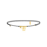 Kelebek, 14K Gold Anklet (String)