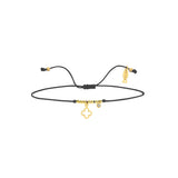Yonca, 14K Gold Bracelet With String