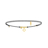 Yonca, 14K Gold Anklet (String)