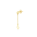 Yonca, 14K Gold Earring (Sold INDIVIDUALLY)