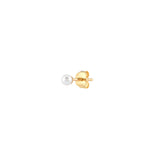 White Dreams, 14K Gold Earring (Sold INDIVIDUALLY)
