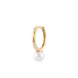 White Dreams, 14K Gold Earring (Sold INDIVIDUALLY)