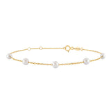 White Dreams, 14K Gold Bracelet