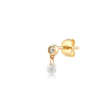 Shining Dot, 14K Gold Earring (Sold INDIVIDUALLY)