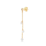 Shining Dot, 14K Gold Earring (Sold INDIVIDUALLY)