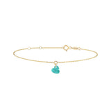 Shining Heart, 14K Gold Bracelet