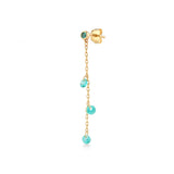 Shining Dot, 14K Gold Earring (Sold INDIVIDUALLY)