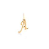 Letter, 14K Gold Pendant