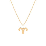 Zodiac Sign, 14K Gold Necklace