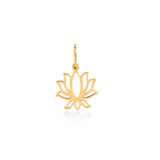 Lotus, 14K Gold Pendant