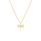 Dragonfly, 14K Gold Necklace