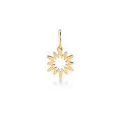 Sun, 14K Gold Pendant