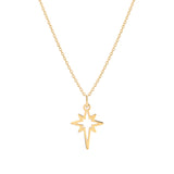 Pole Star, 14K Gold Necklace