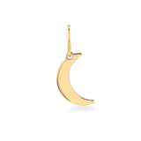Moon, 14K Gold Pendant