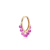 Shining Dots, 14K Gold Earring (Sold INDIVIDUALLY)