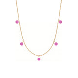 Shining Dots (With 5 Stone), 14K Gold Necklace