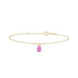 Shining Pear, 14K Gold Bracelet