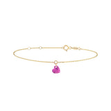 Shining Heart, 14K Gold Bracelet