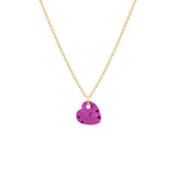 Shining Heart, 14K Gold Necklace