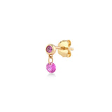 Shining Dot, 14K Gold Earring (Sold INDIVIDUALLY)