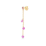 Shining Dot, 14K Gold Earring (Sold INDIVIDUALLY)