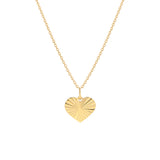 Shiny Heart, 14K Gold Necklace