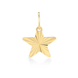Shiny Star, 14K Gold Pendant