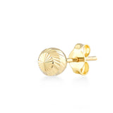 Shiny Ball, 14K Gold Earring (Sold INDIVIDUALLY)