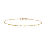 Starburst, 14K Gold Chain Bracelets