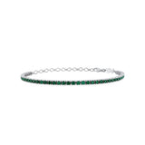Stefanie, Sterling Silver Tennis Bracelet